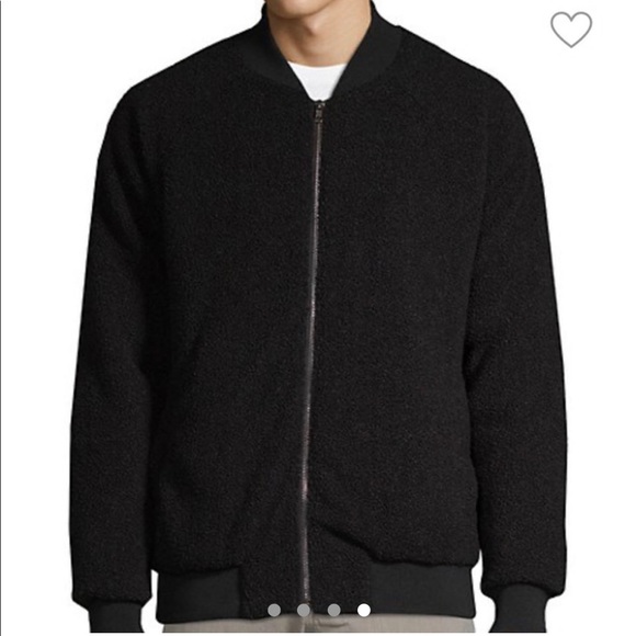 Faux Shearling Bomber Jacket - Picture 4 of 4